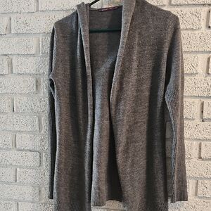 Smart Set Charcoal Open-Front Cardigan